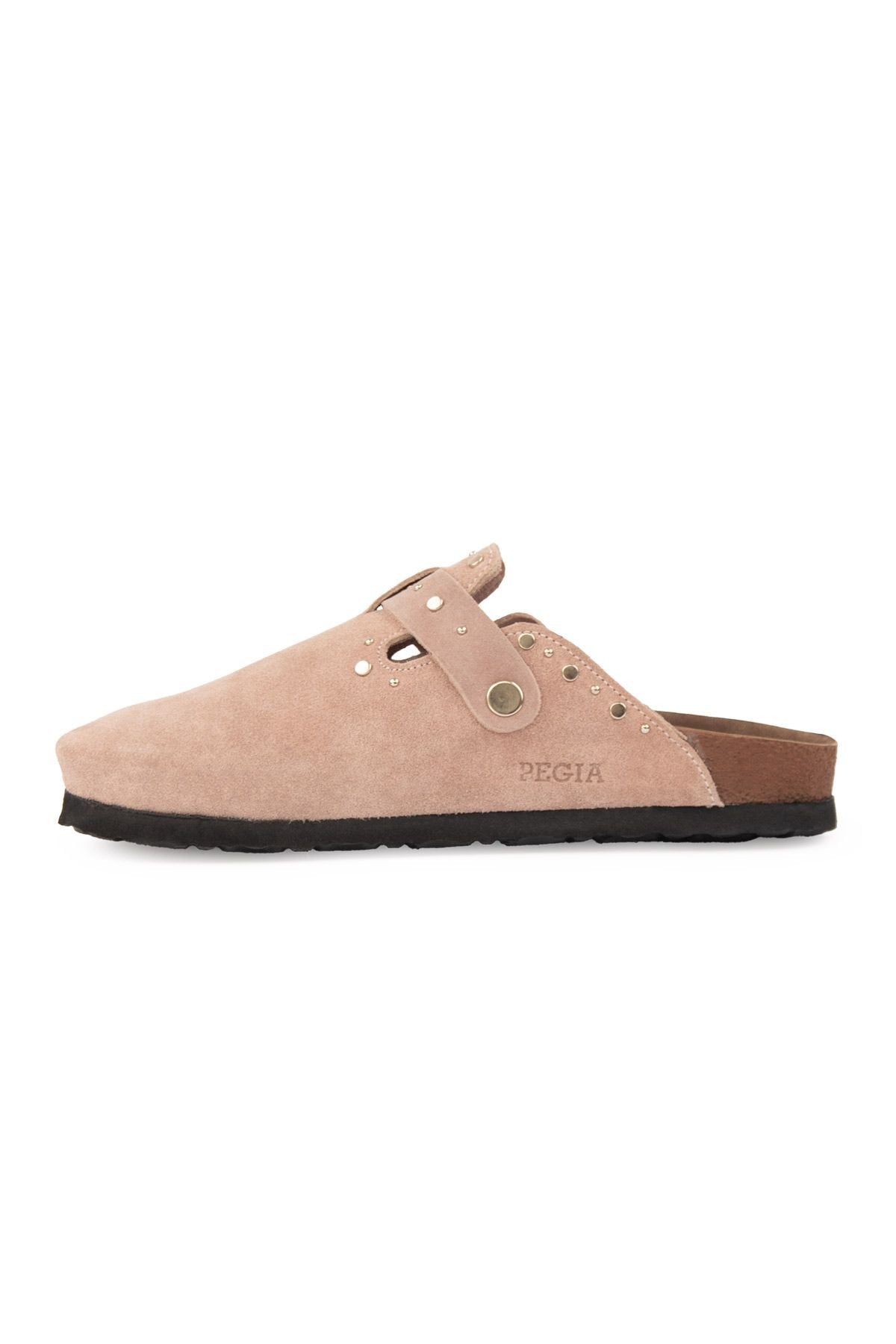 Pegia Women's Genuine Suede Clogs 215542  - Rose