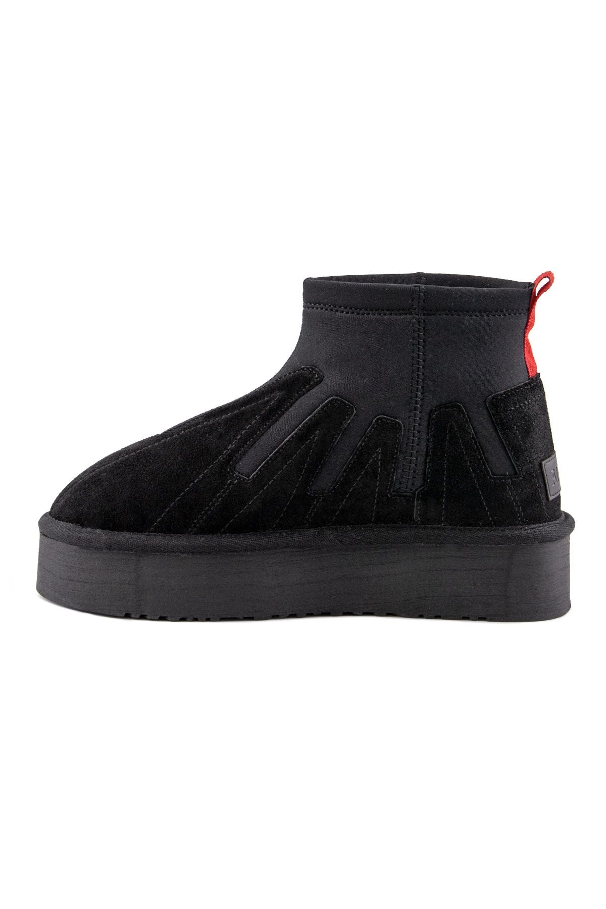 Pegia Women’s Suede Stretch Boots 191153  - Black