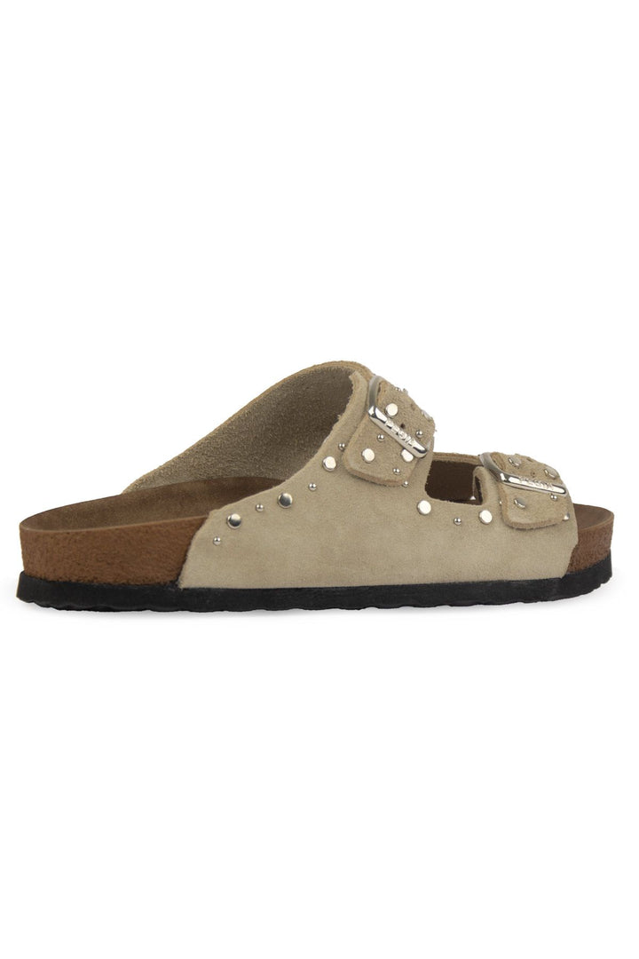 Pegia Women's Genuine Suede Slippers 215543  - Beige