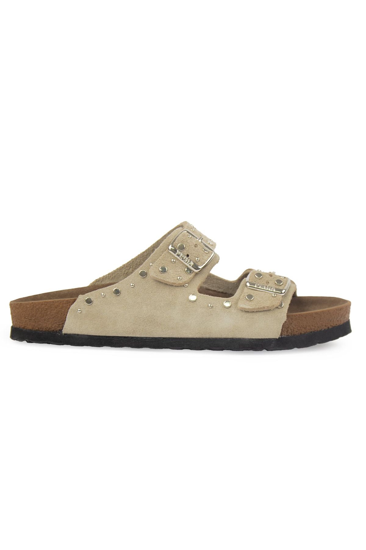 Pegia Women's Genuine Suede Slippers 215543  - Beige