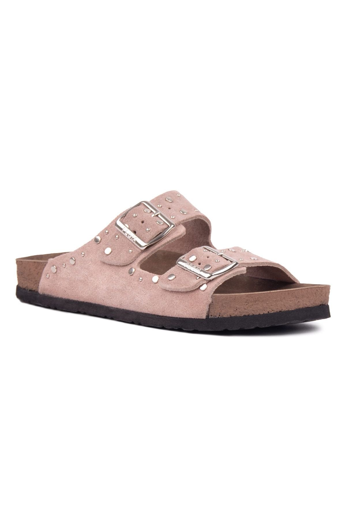 Pegia Women's Genuine Suede Slippers 215543  - Rose