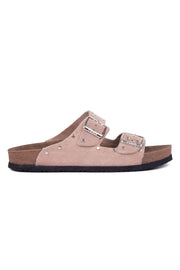 Pegia Women's Genuine Suede Slippers 215543  - Rose