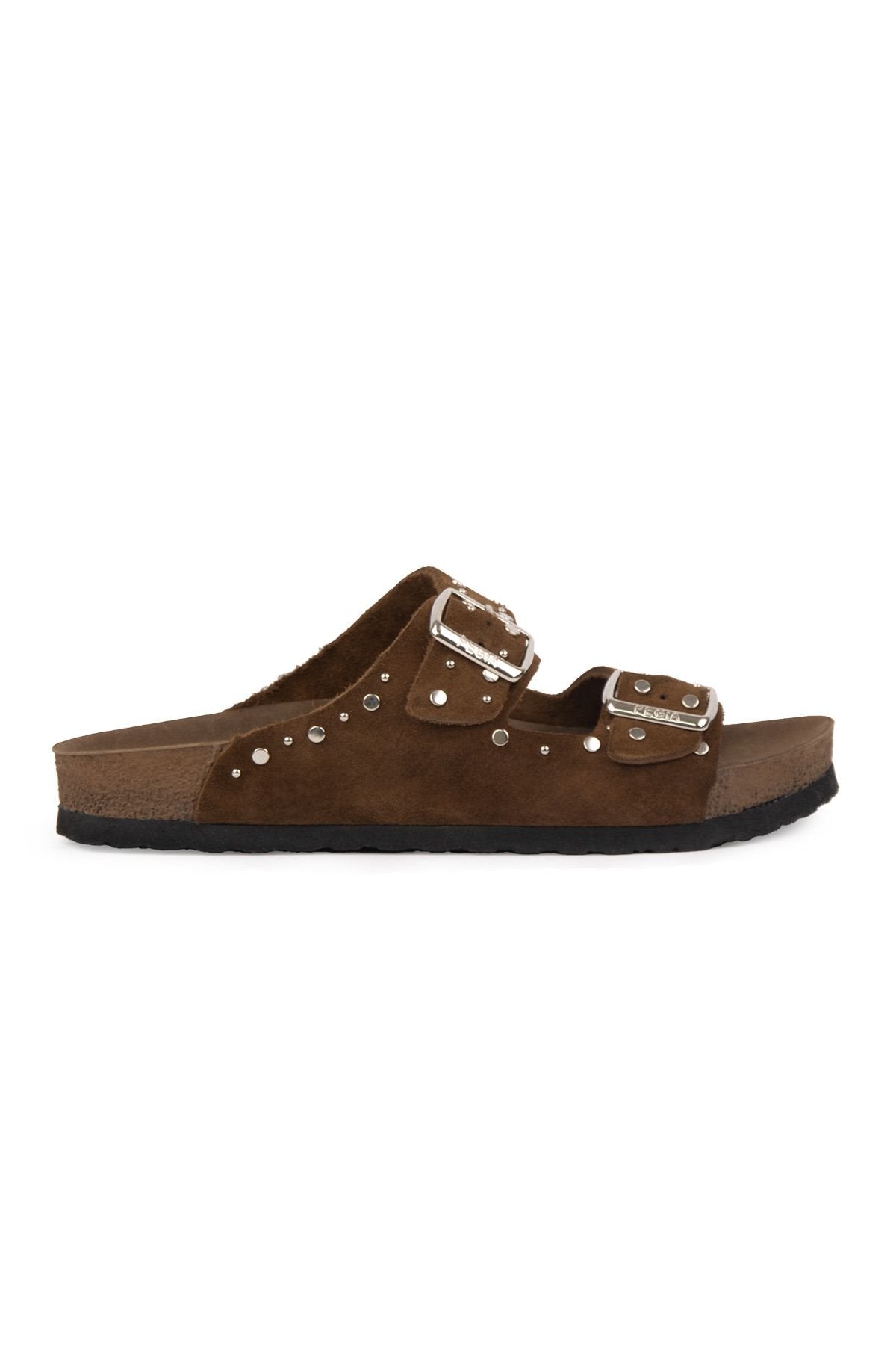 Pegia Women's Genuine Suede Slippers 215543  - Choco