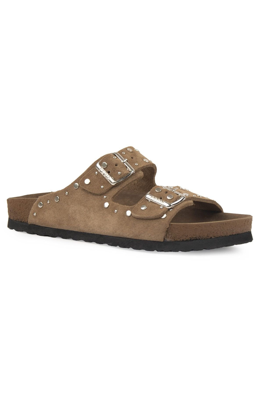 Pegia Women's Genuine Suede Slippers 215543  - Stone