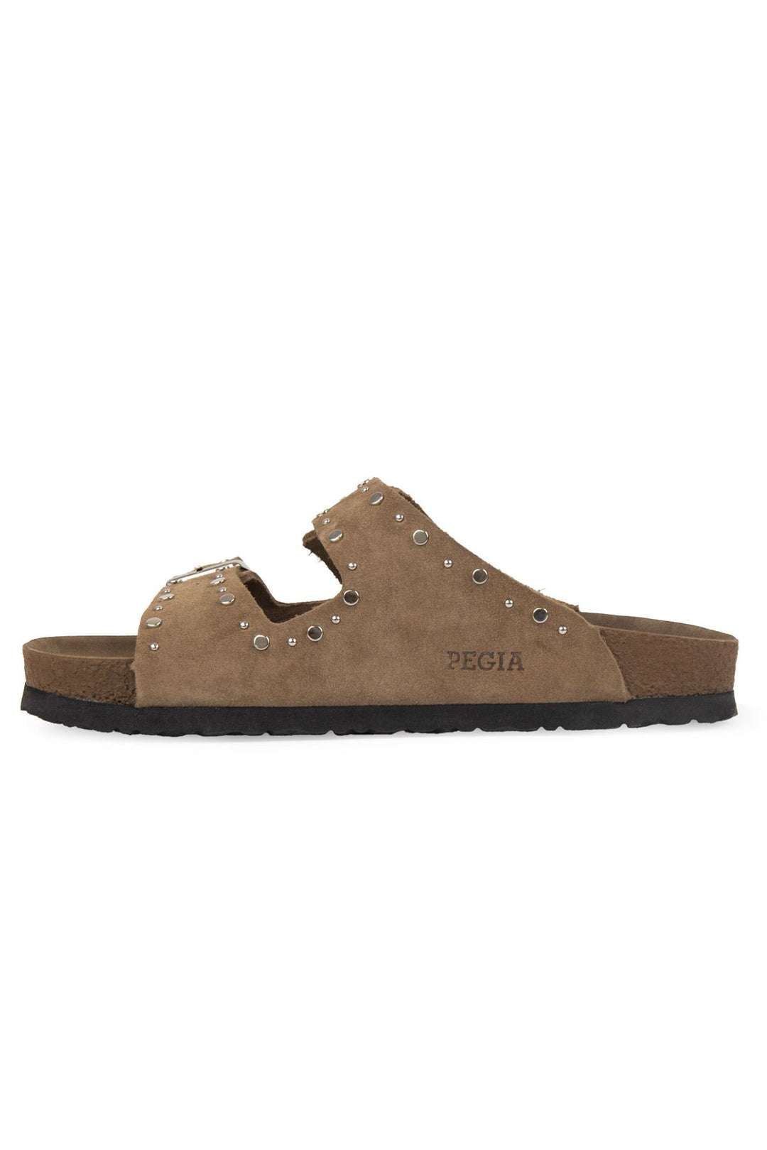 Pegia Women's Genuine Suede Slippers 215543  - Stone