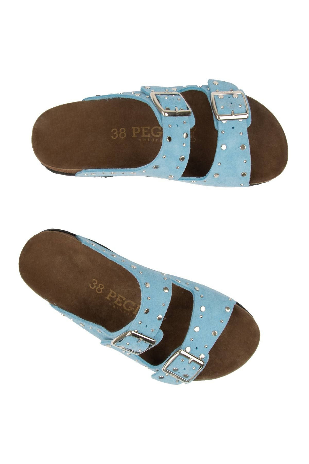 Pegia Women's Genuine Suede Slippers 215543  - Blue