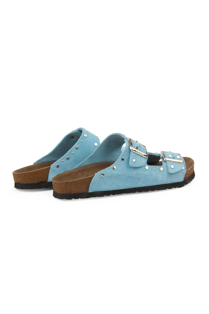 Pegia Women's Genuine Suede Slippers 215543  - Blue