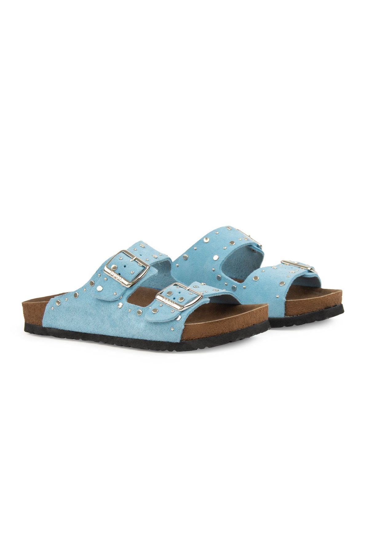 Pegia Women's Genuine Suede Slippers 215543  - Blue