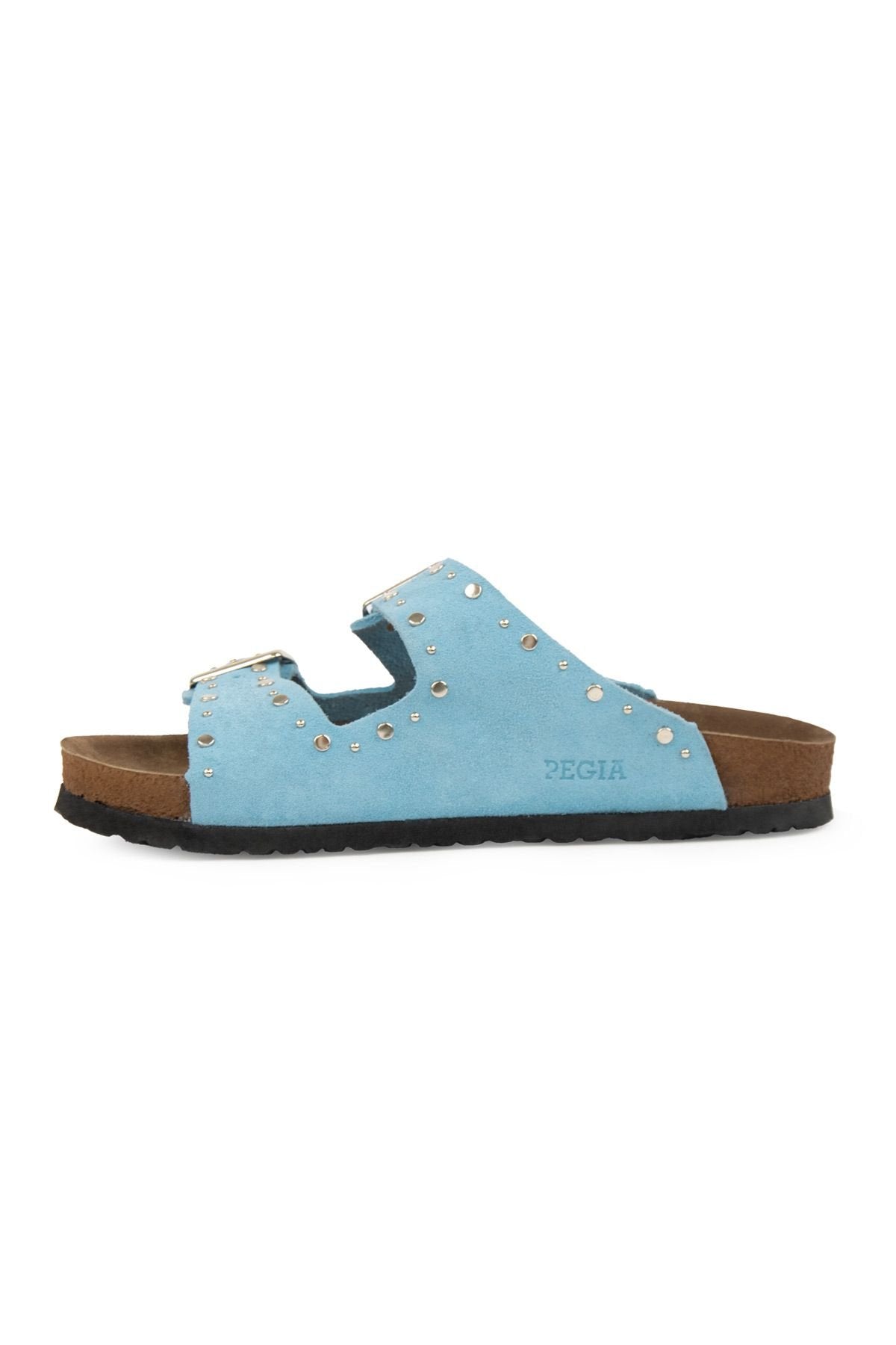 Pegia Women's Genuine Suede Slippers 215543  - Blue