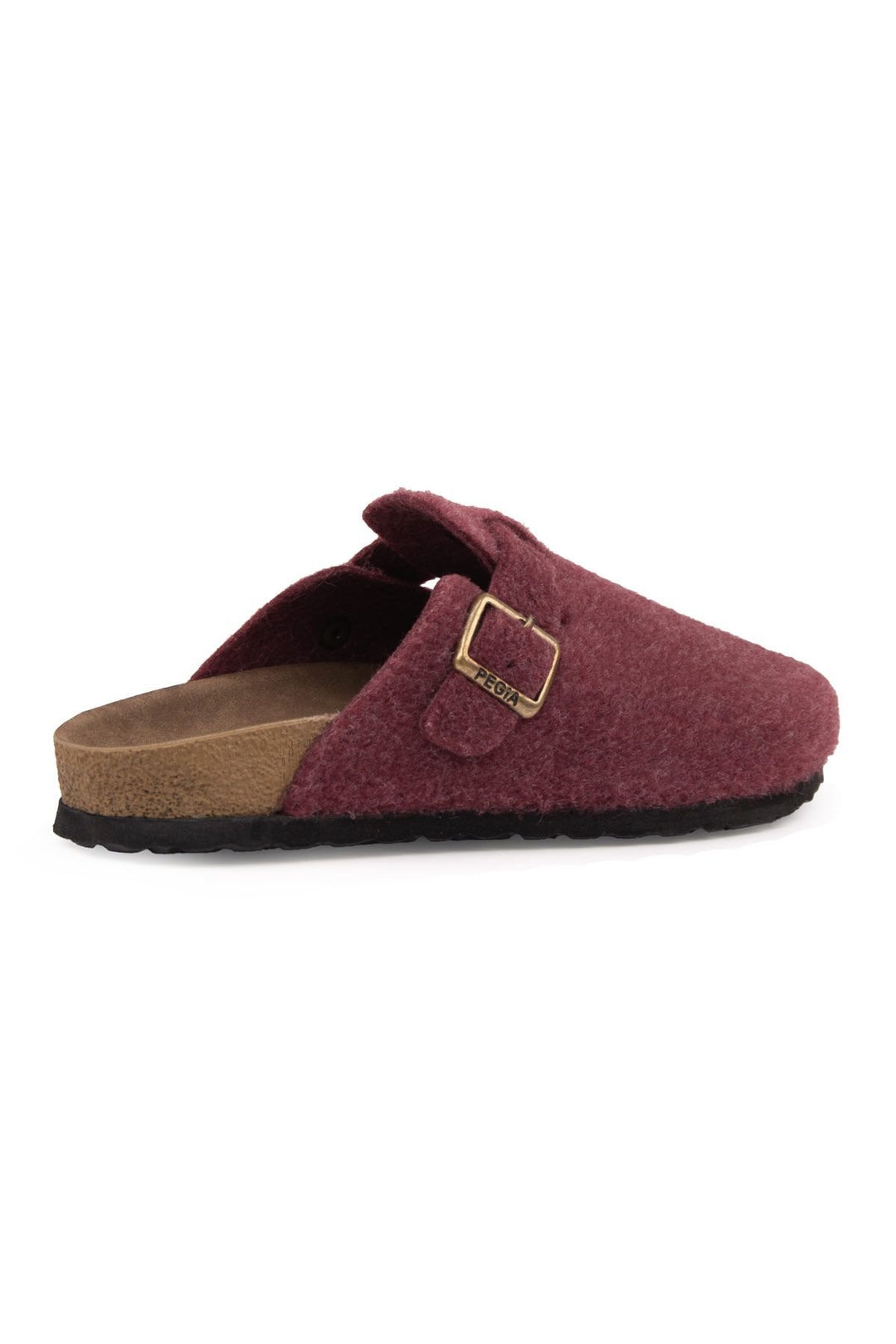 Pegia Women's Cashmere Clog Slippers 215545  - Burgundy