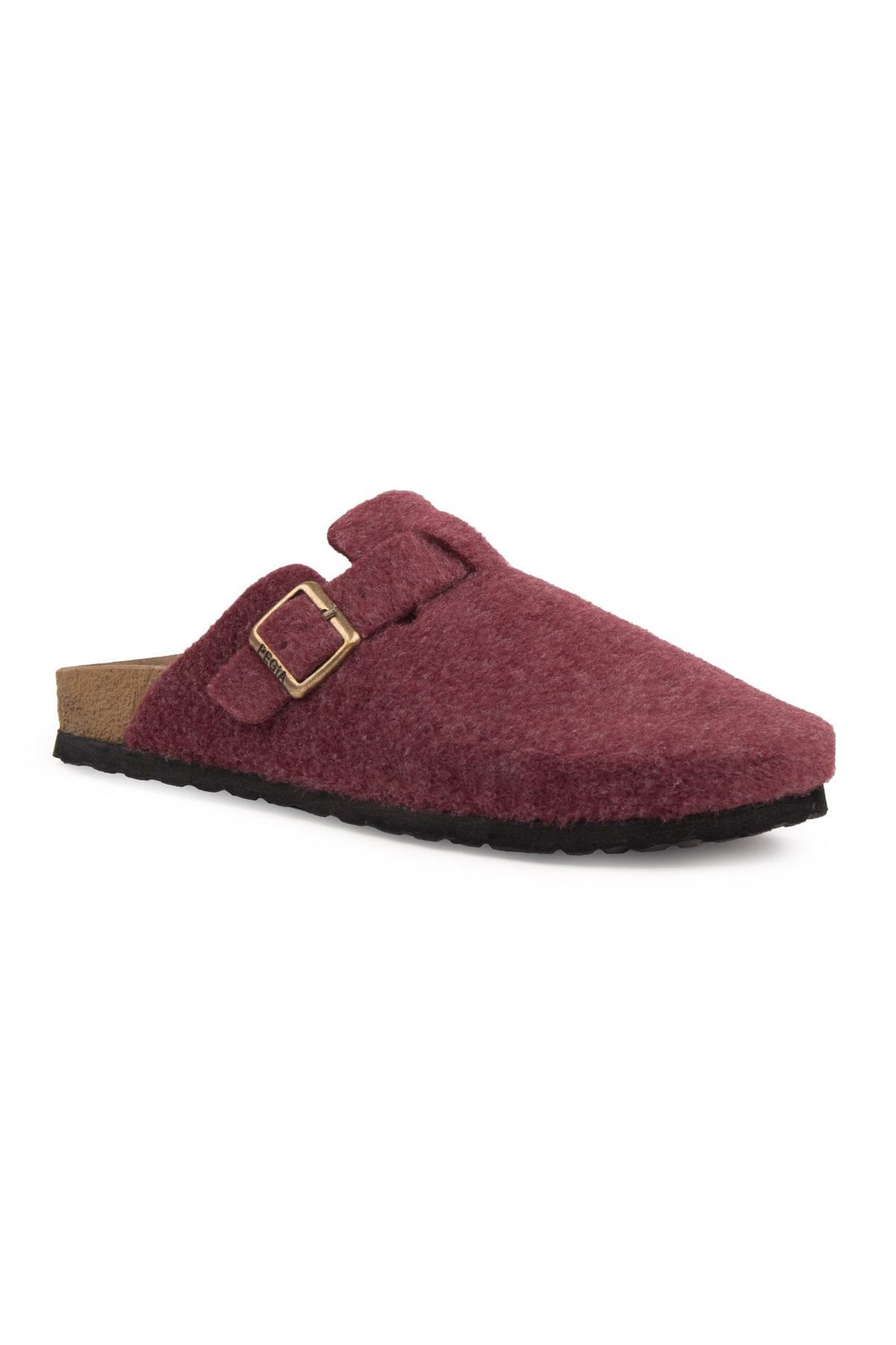 Pegia Women's Cashmere Clog Slippers 215545  - Burgundy
