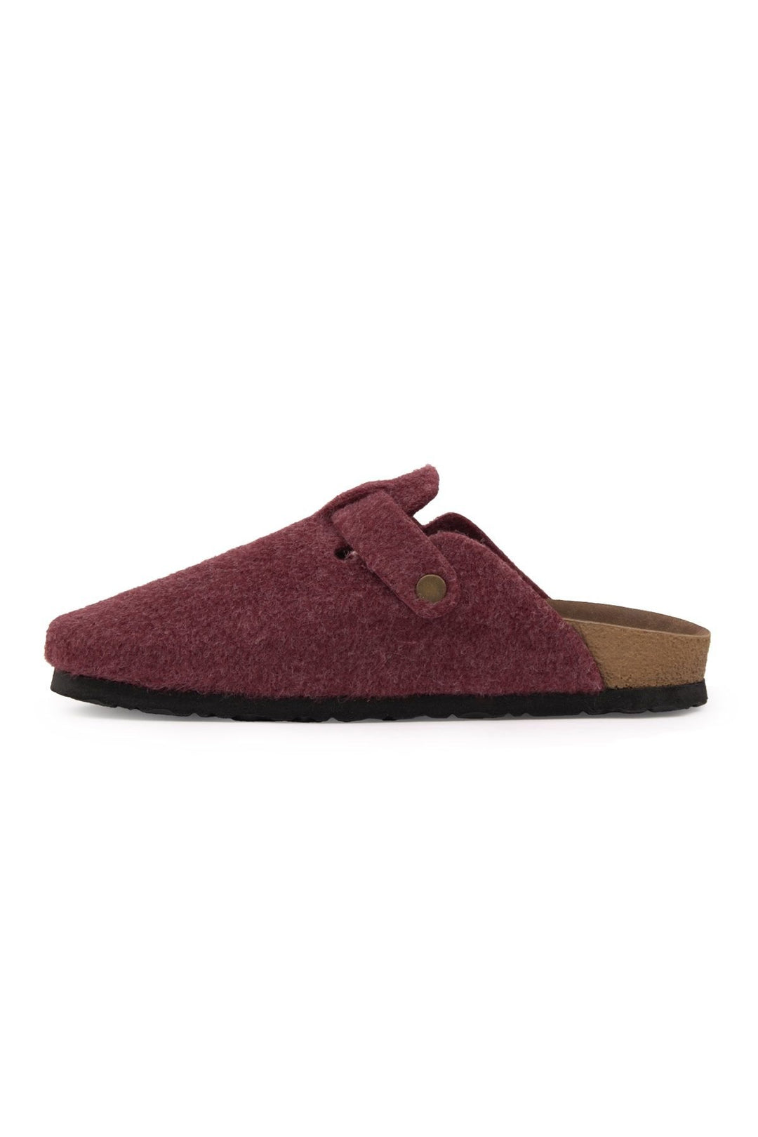 Pegia Women's Cashmere Clog Slippers 215545  - Burgundy