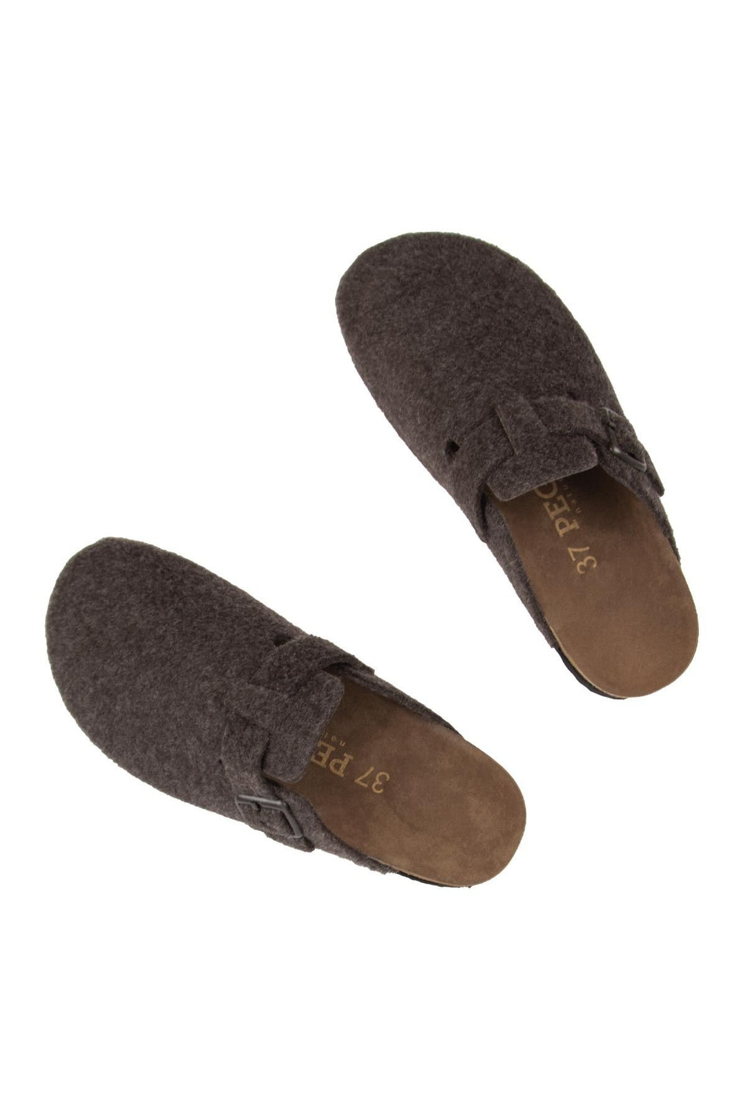 Pegia Women's Cashmere Clog Slippers 215545  - Choco