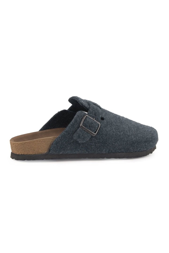 Pegia Women's Cashmere Clog Slippers 215545  - Navy