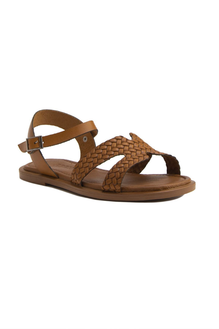 Pegia Women's Leather Sandals DG6011  - Chestnut