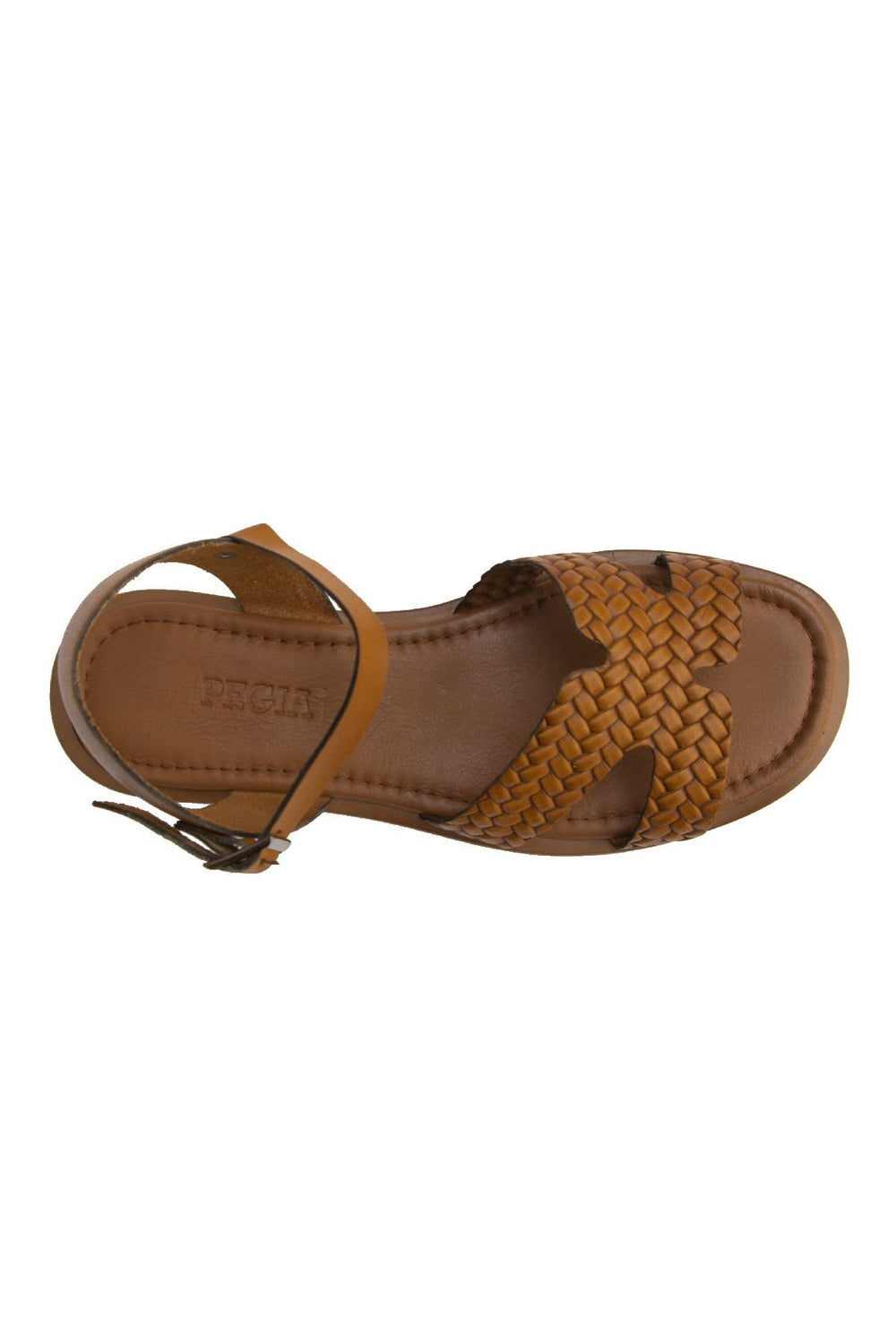 Pegia Women's Leather Sandals DG6011  - Chestnut