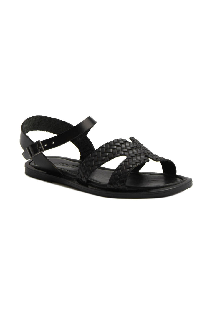 Pegia Women's Leather Sandals DG6011  - Black