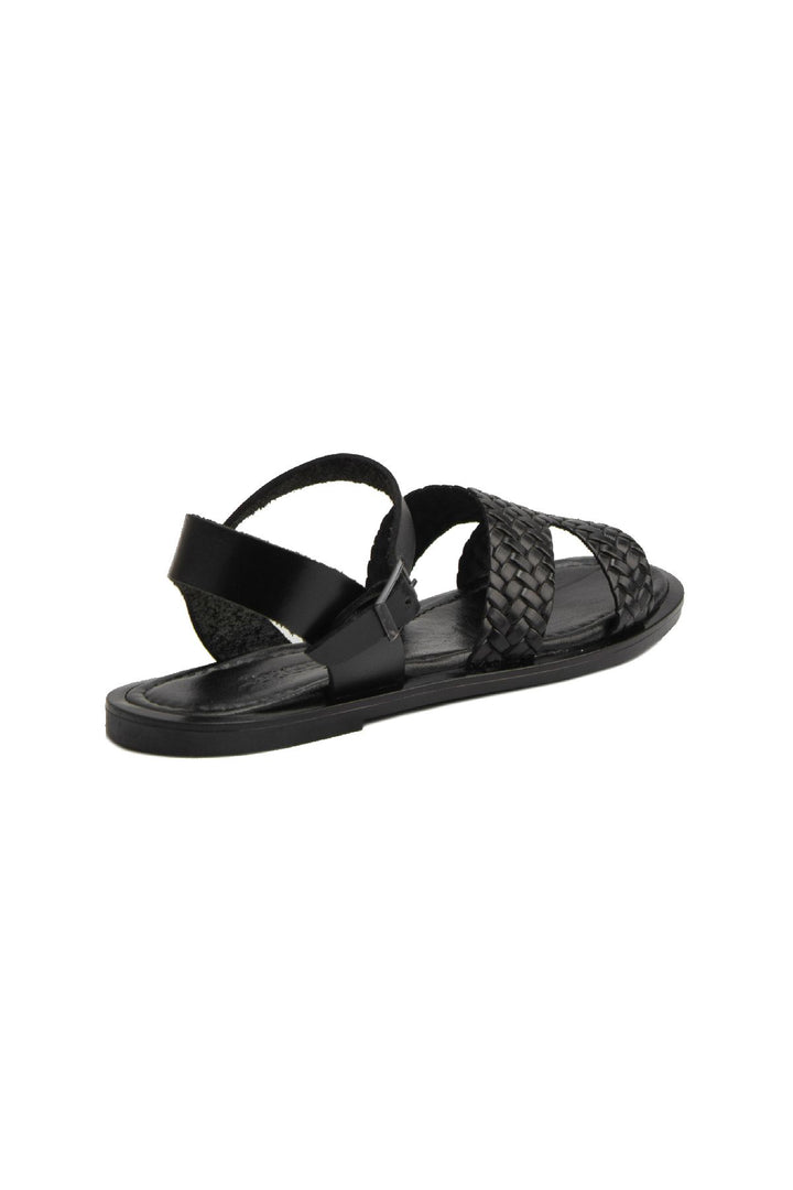 Pegia Women's Leather Sandals DG6011  - Black