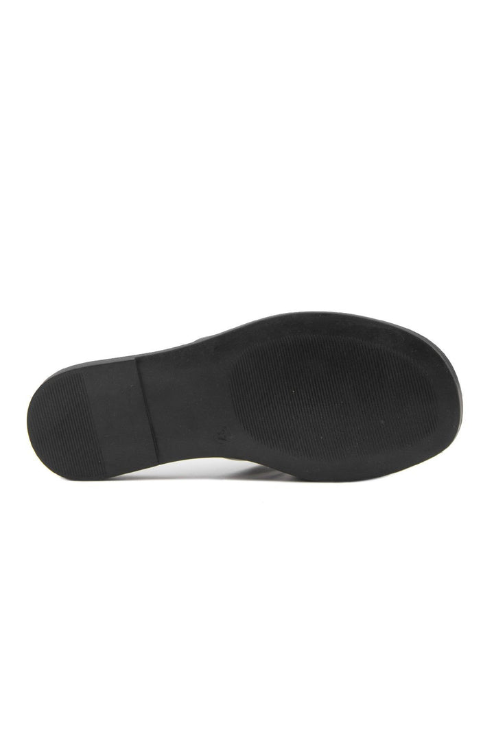Pegia Women's Leather Slippers DG6013  - Black