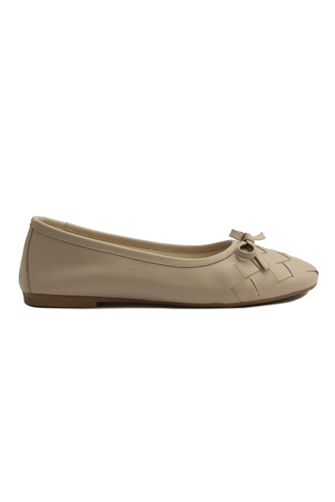 Pegia Women's Leather Ballet Shoes DG6019  - Beige