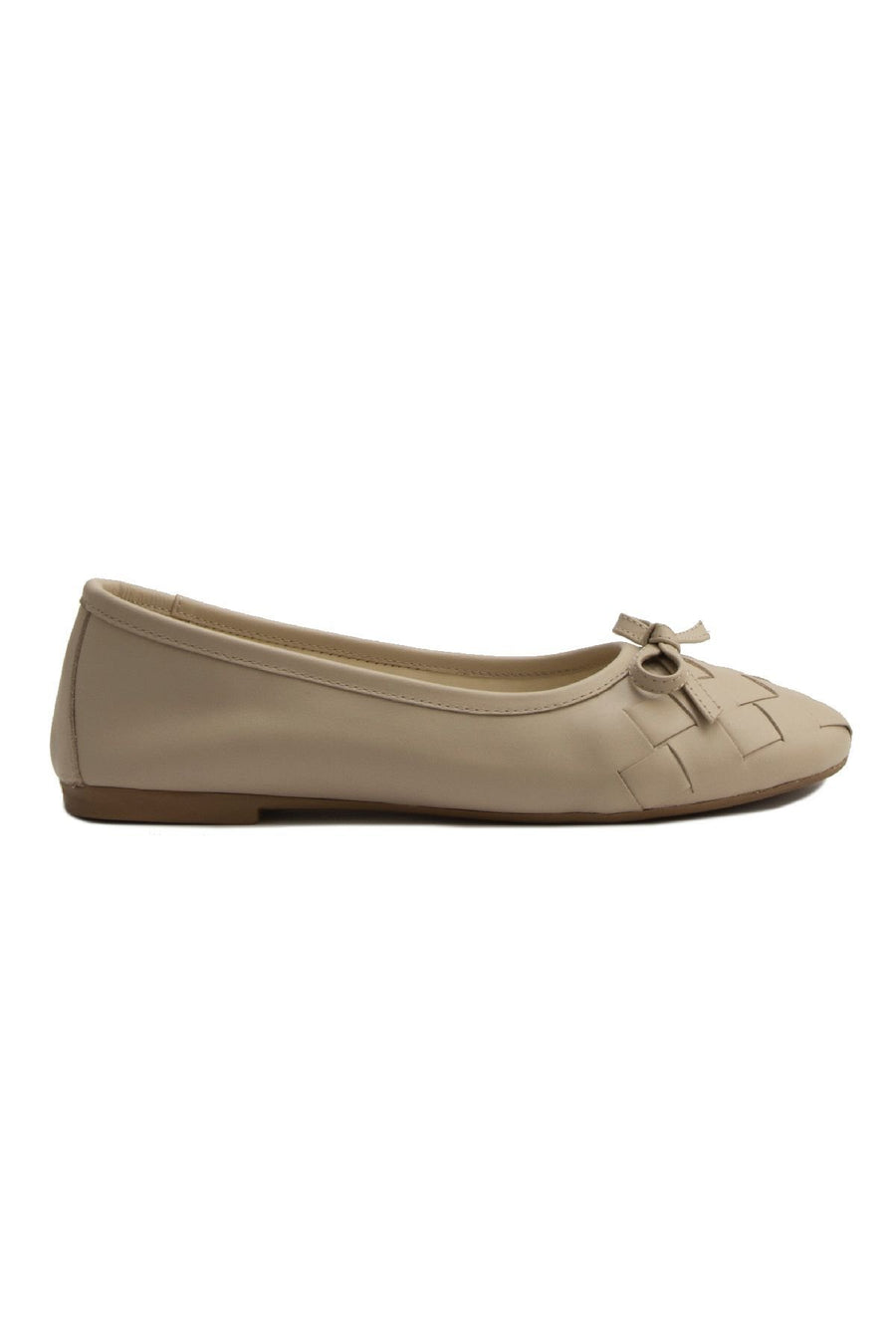 Pegia Women's Leather Ballet Shoes DG6019  - Beige