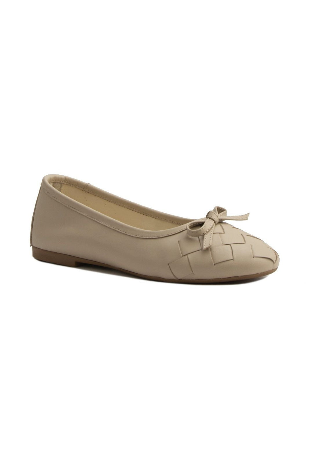 Pegia Women's Leather Ballet Shoes DG6019  - Beige