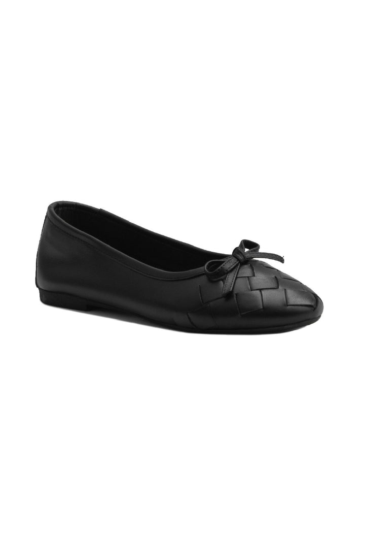 Pegia Women's Leather Ballet Shoes DG6019  - Black