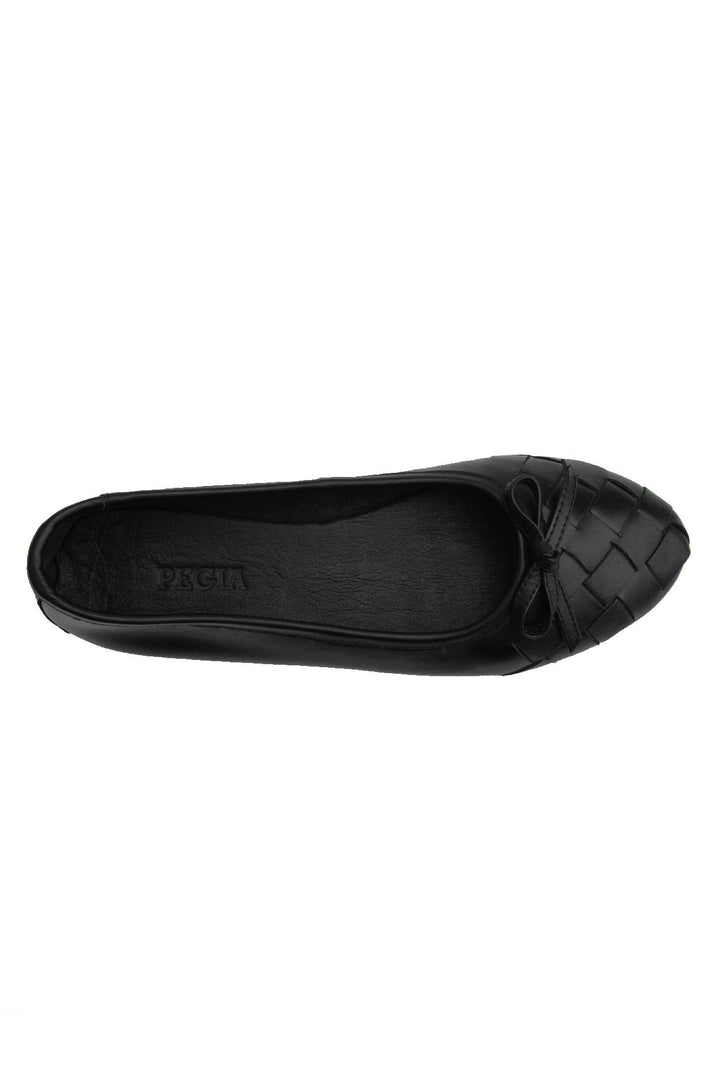 Pegia Women's Leather Ballet Shoes DG6019  - Black