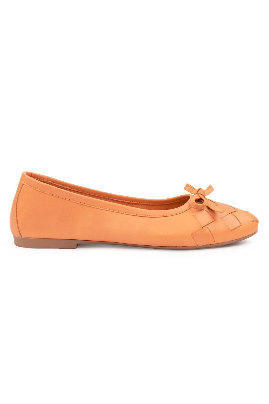 Pegia Women's Leather Ballet Shoes DG6019  - Peach