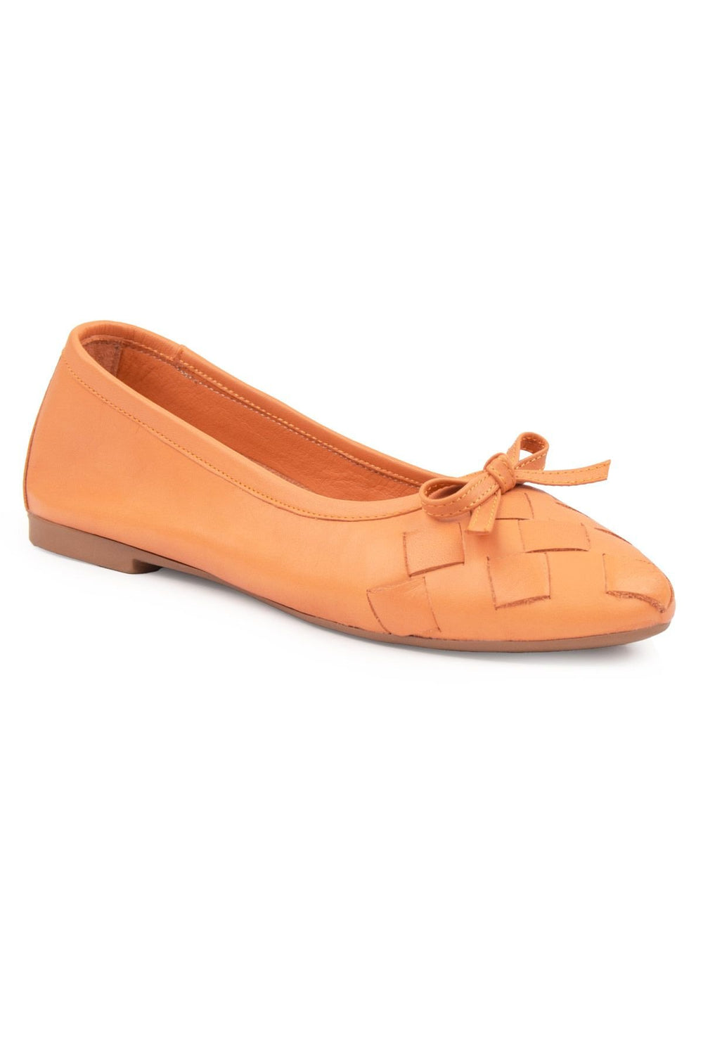 Pegia Women's Leather Ballet Shoes DG6019  - Peach