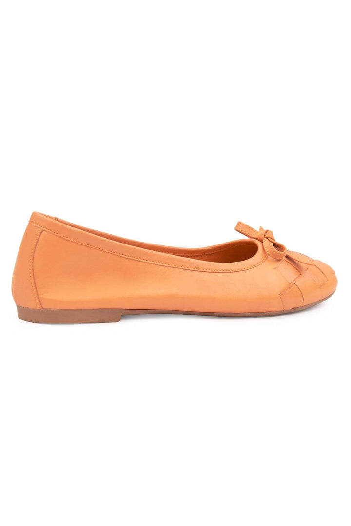 Pegia Women's Leather Ballet Shoes DG6019  - Peach