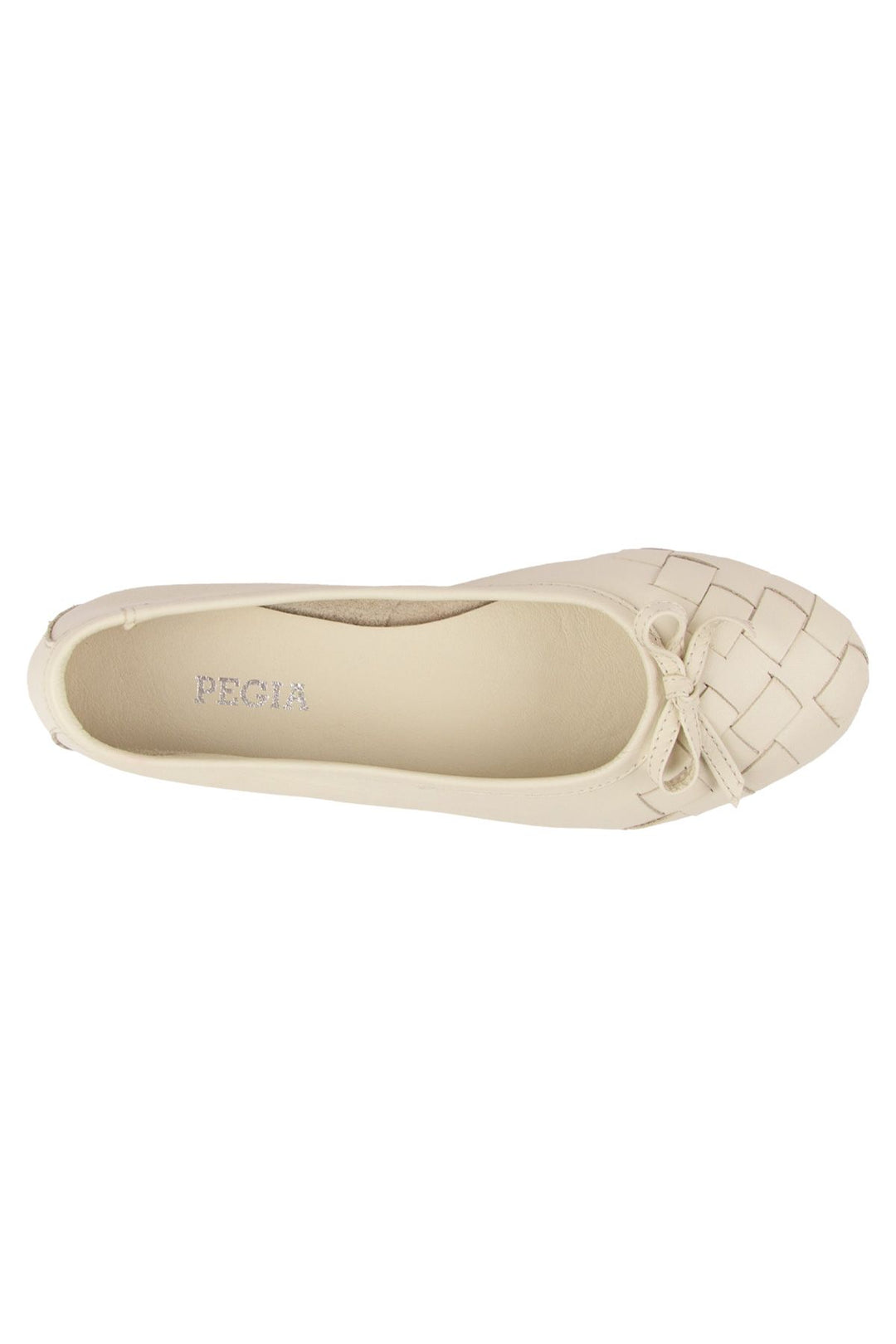 Pegia Women's Leather Ballet Shoes DG6019  - Ivory