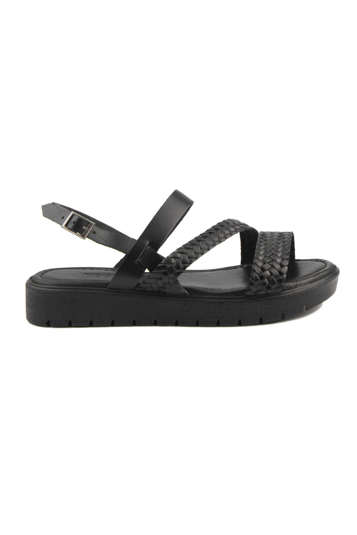 Pegia Women's Leather Sandals DG6018  - Black