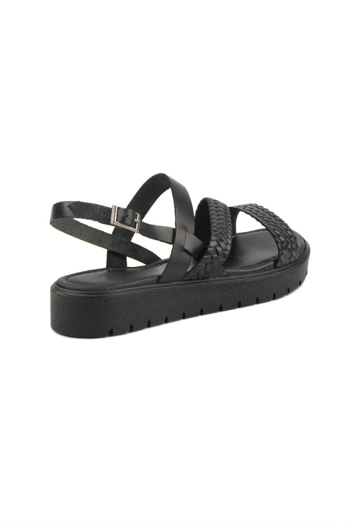Pegia Women's Leather Sandals DG6018  - Black