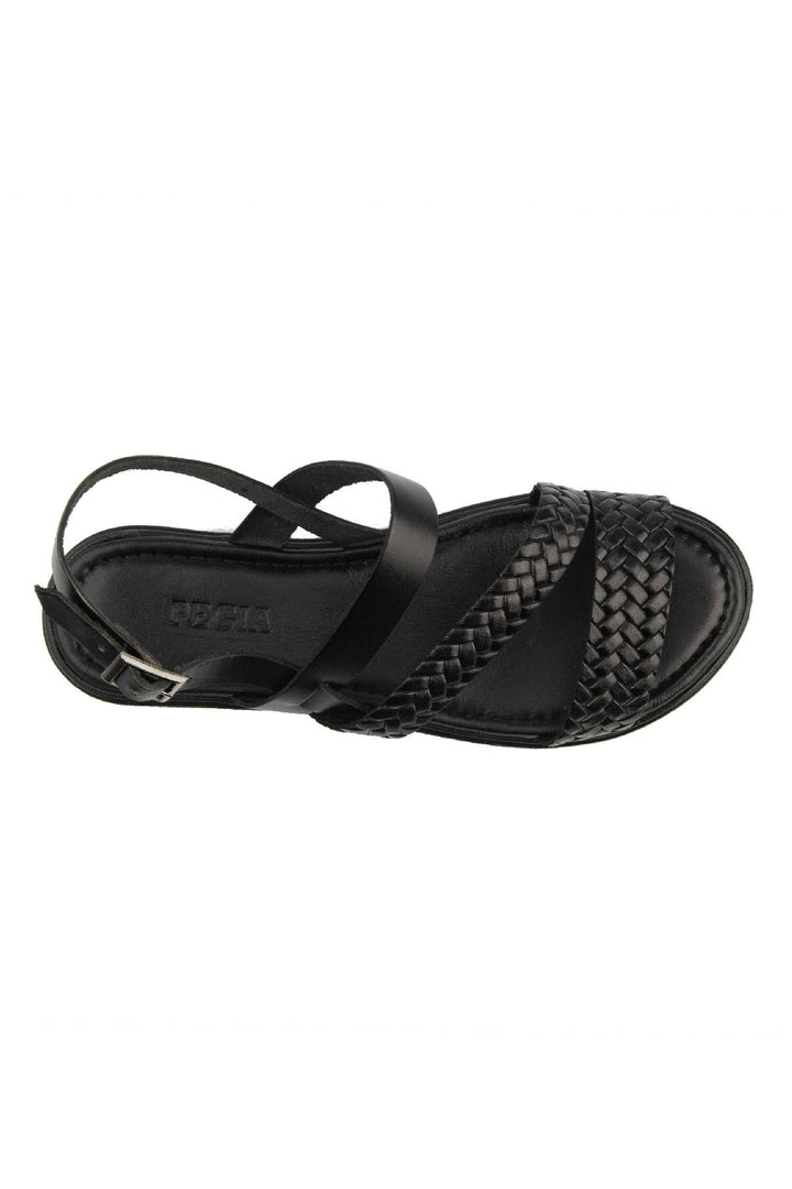 Pegia Women's Leather Sandals DG6018  - Black