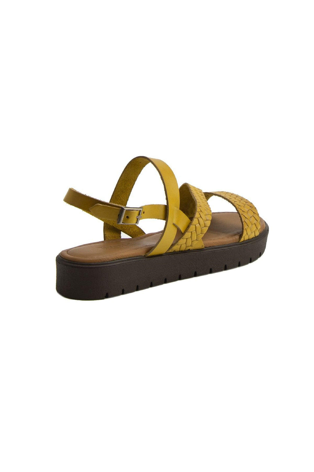 Pegia Women's Leather Sandals DG6018  - Yellow