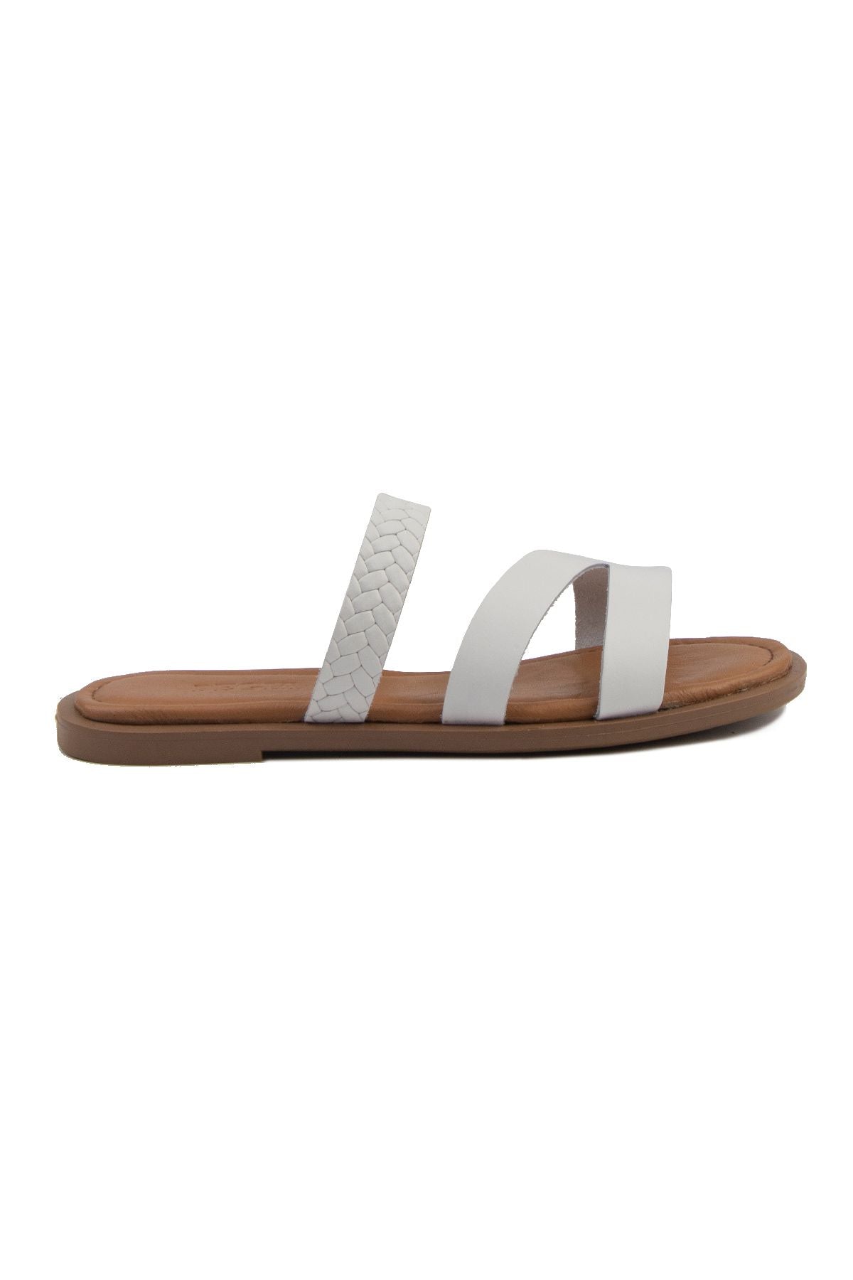 Pegia Women's Leather Slippers DG6015  - White