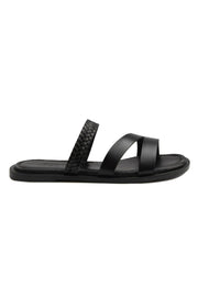 Pegia Women's Leather Slippers DG6015  - Black