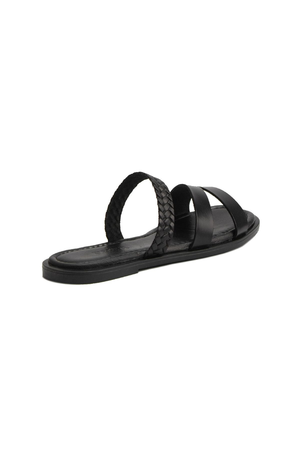 Pegia Women's Leather Slippers DG6015  - Black