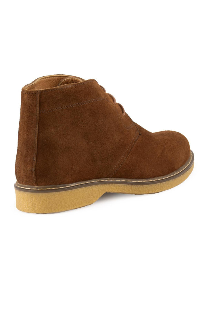 Pegia Women's Suede Lace-up Boots DG6034  - Chestnut