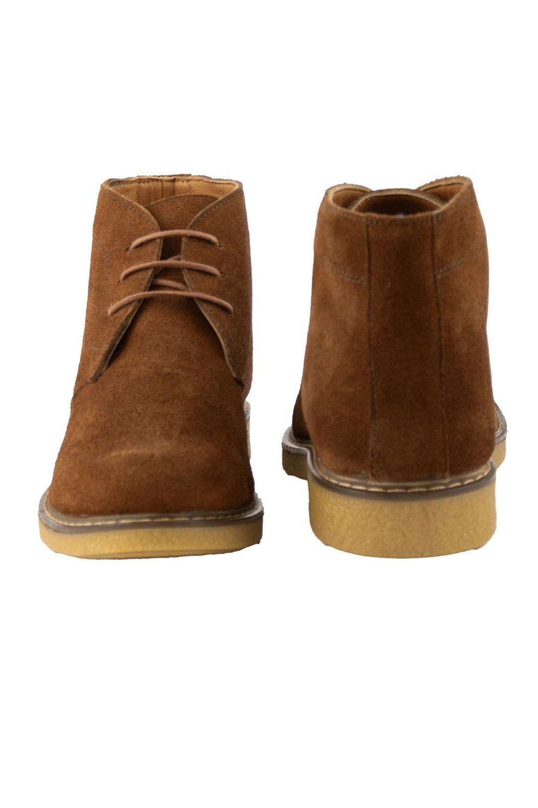 Pegia Women's Suede Lace-up Boots DG6034  - Chestnut