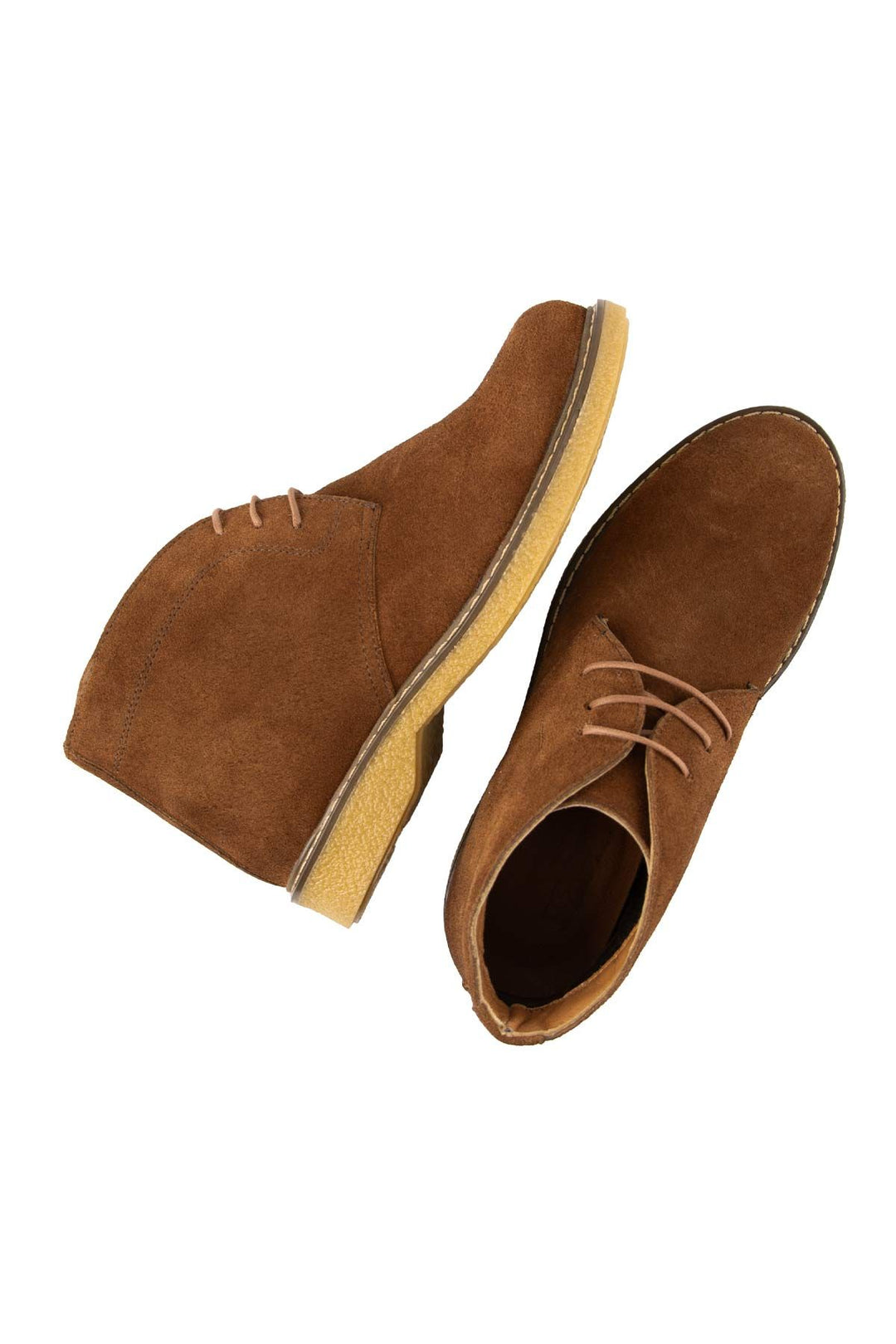 Pegia Women's Suede Lace-up Boots DG6034  - Chestnut