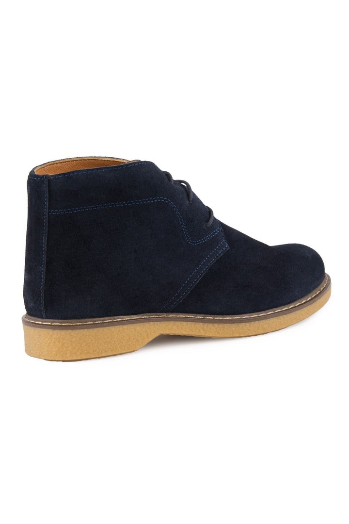 Pegia Women's Suede Lace-up Boots DG6034  - Navy