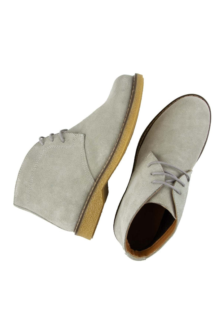 Pegia Women's Suede Lace-up Boots DG6034  - Stone