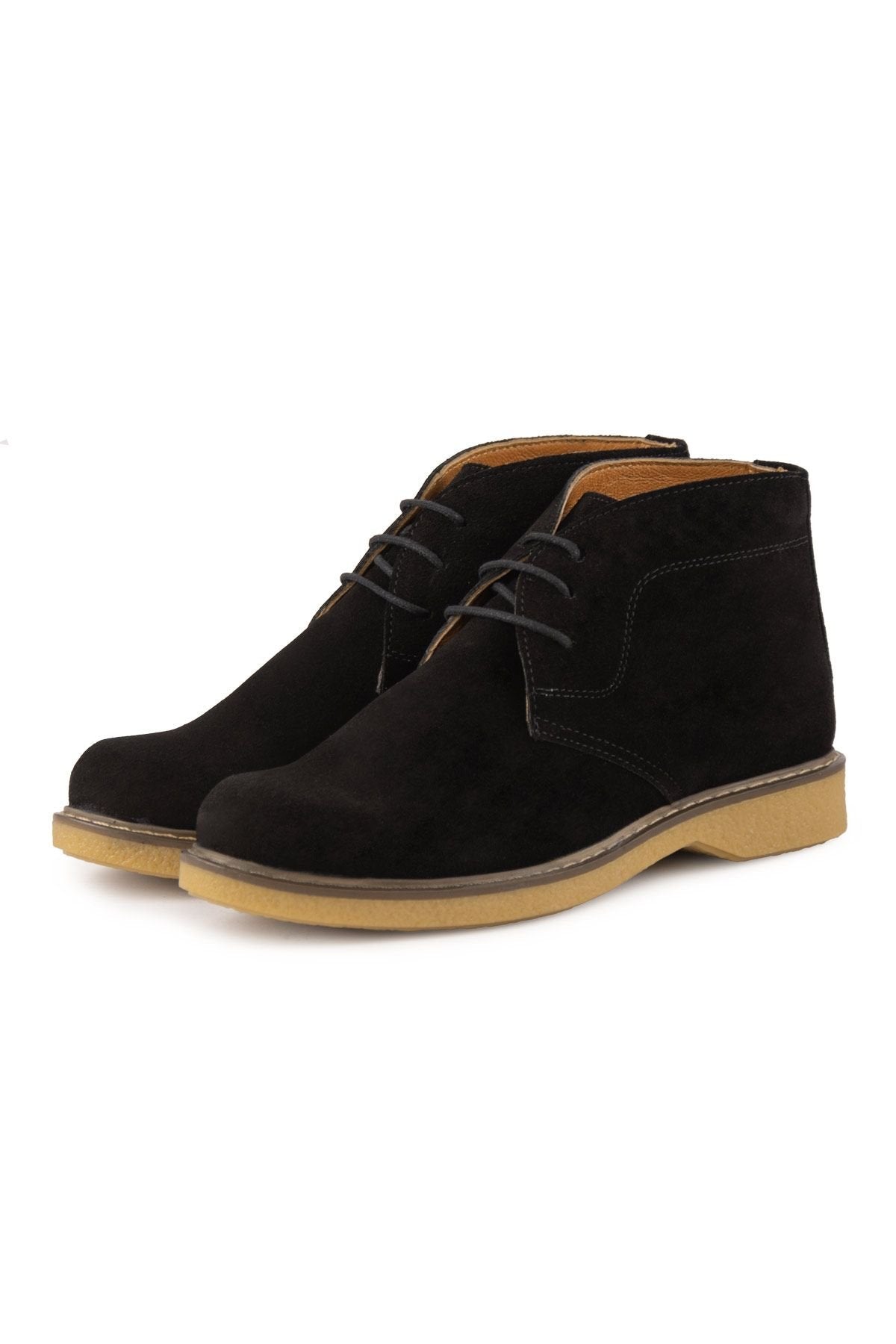 Pegia Women's Suede Lace-up Boots DG6034  - Black