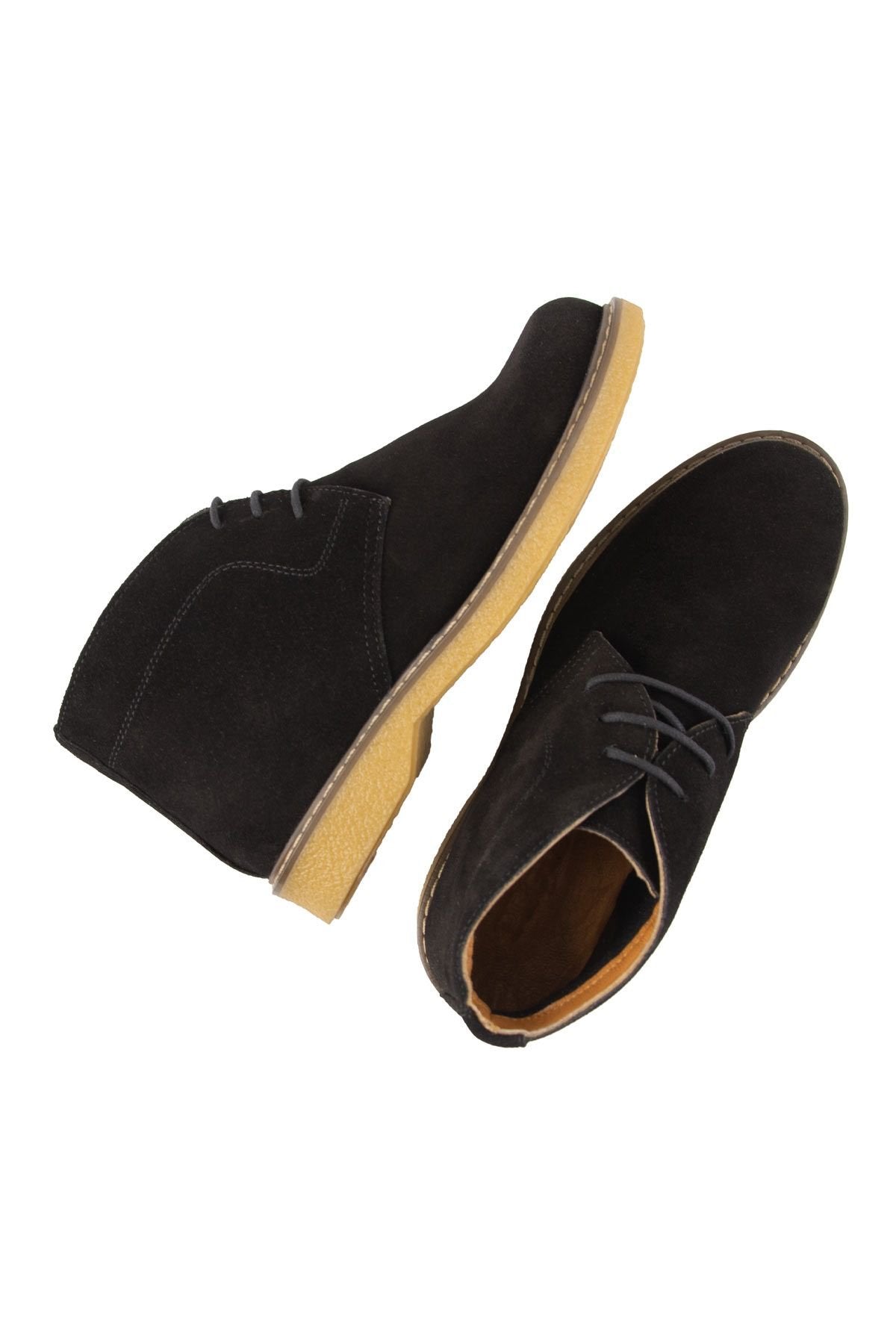 Pegia Women's Suede Lace-up Boots DG6034  - Black