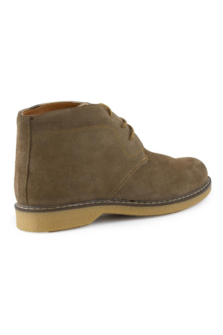 Pegia Women's Suede Lace-up Boots DG6034  - Latte