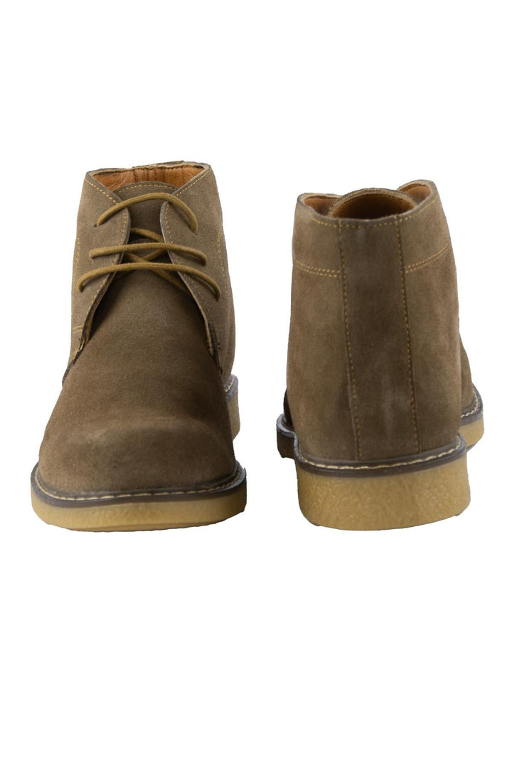 Pegia Women's Suede Lace-up Boots DG6034  - Latte