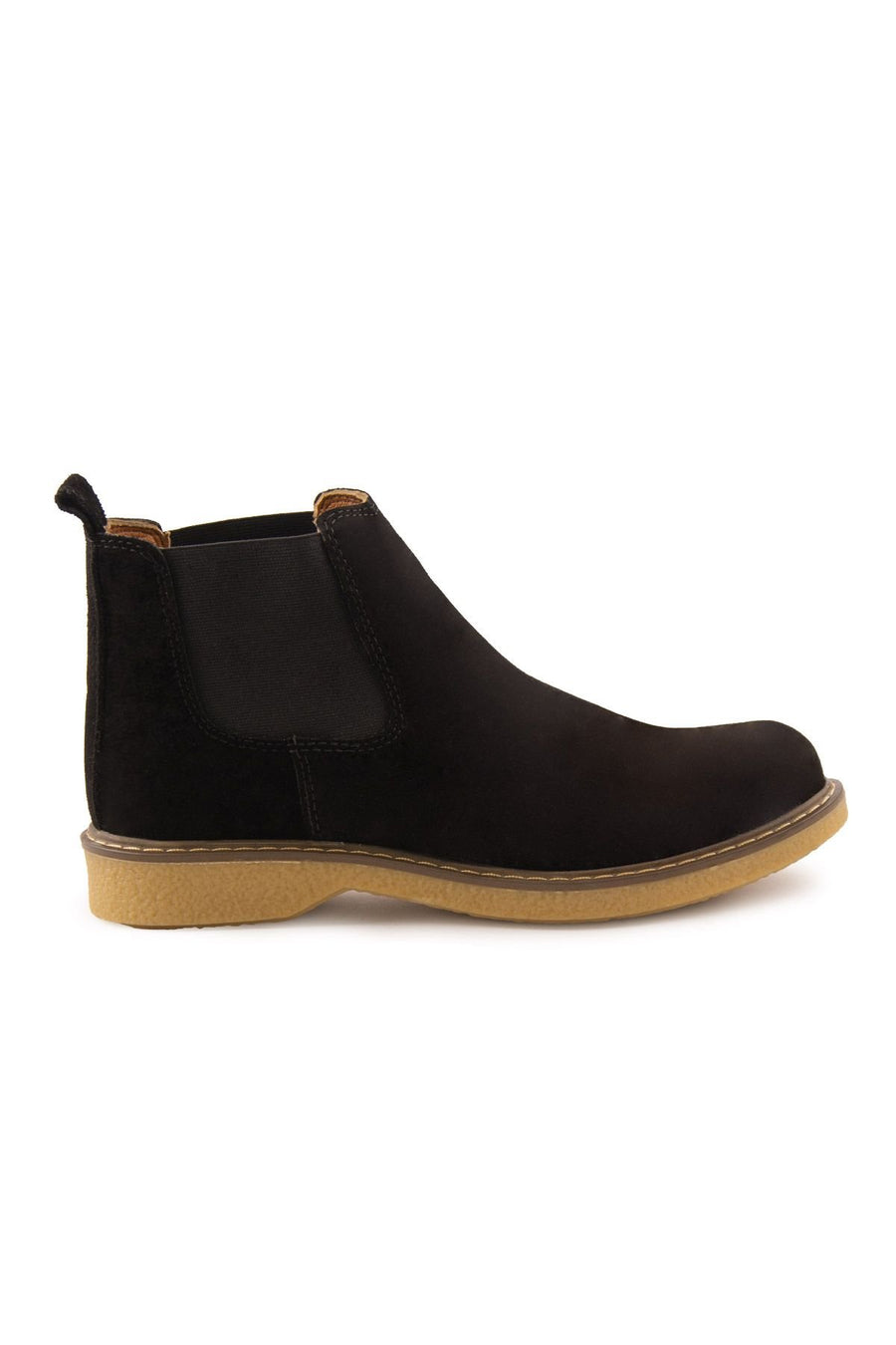 Pegia Women's Suede Chelsea Boots DG6029  - Black