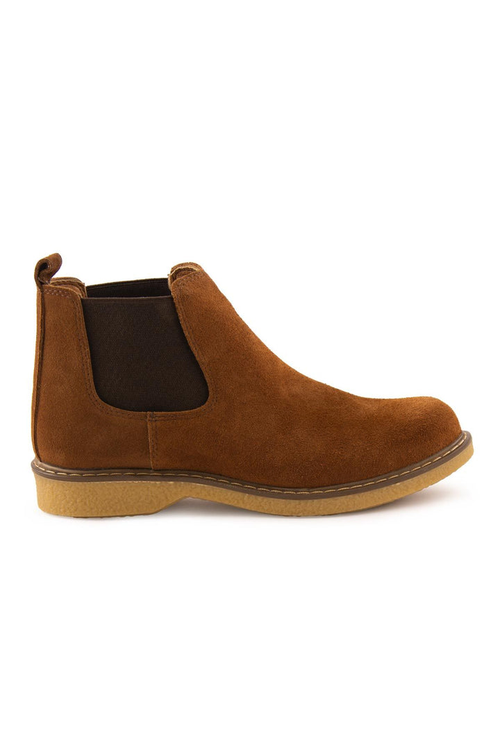 Pegia Women's Suede Chelsea Boots DG6029  - Chestnut